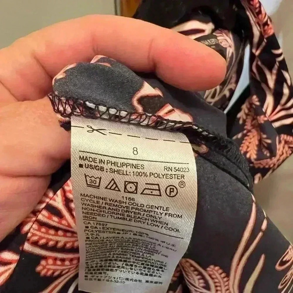 Banana Republic Print Midi Dress Size 8 - Picture 4 of 4